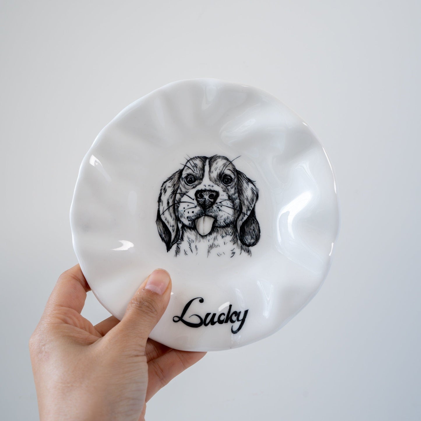 Custom Dog Portrait Dish — view 7