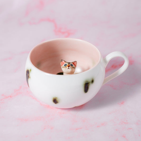 Peekaboo Cat Figure Mug — view 2