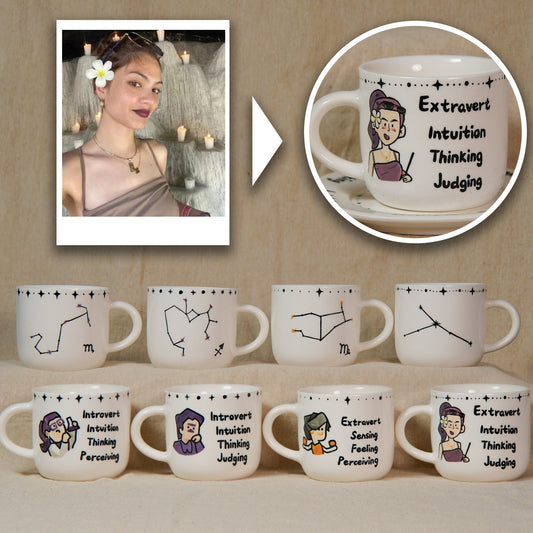 Custom MBTI Mug & Dish — view 2