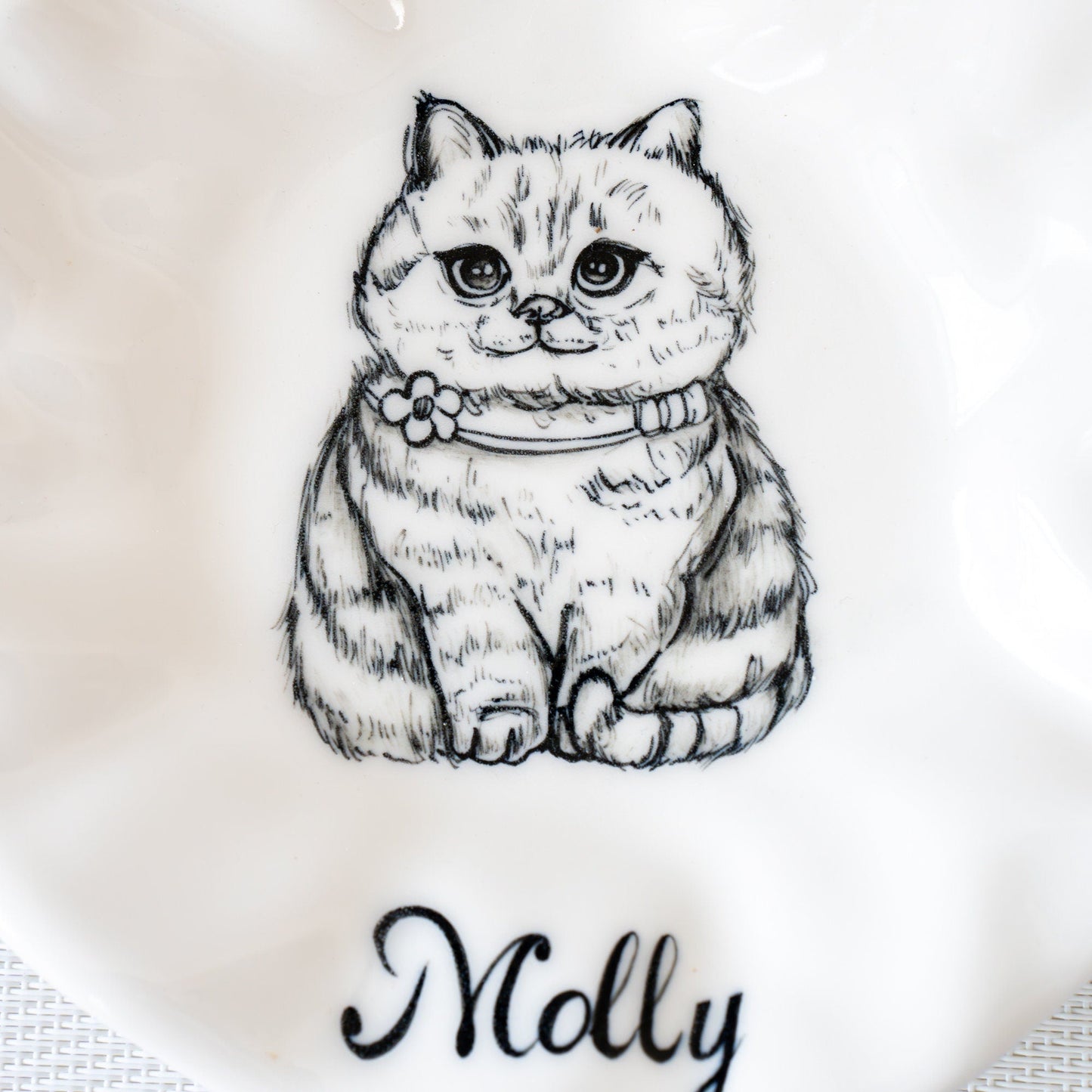 Custom Cat Portrait Dish — view 6