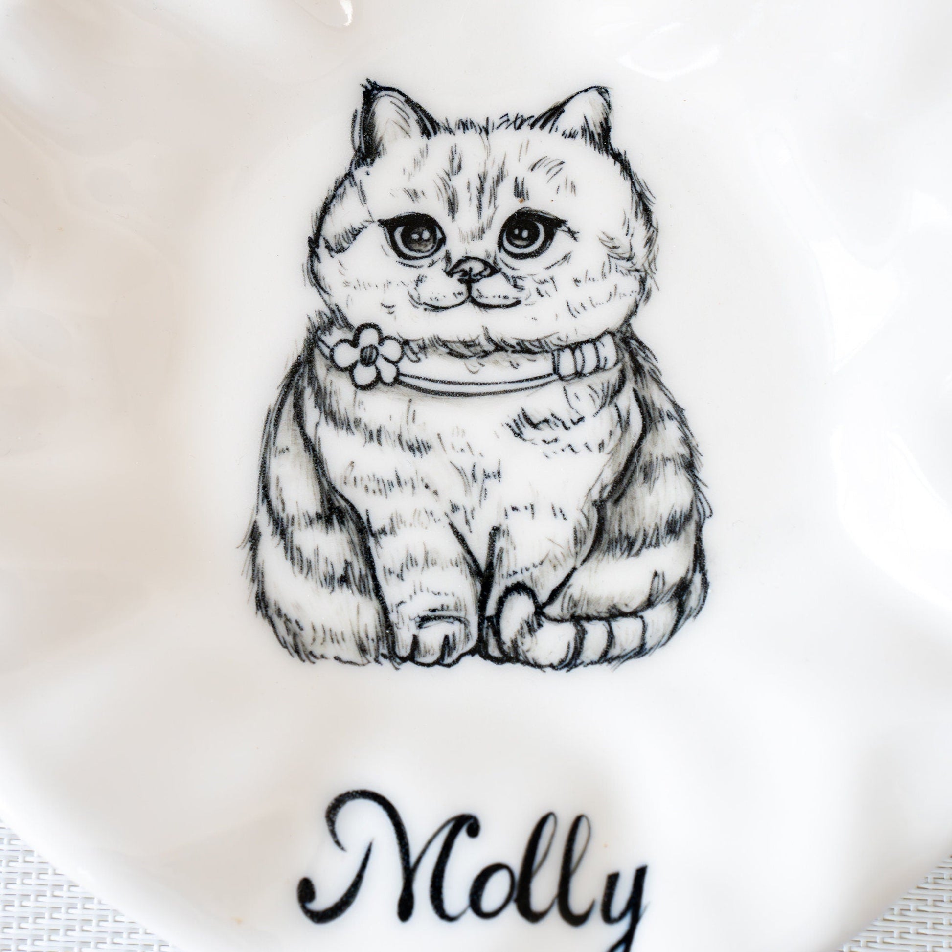Custom Cat Portrait Dish — view 6