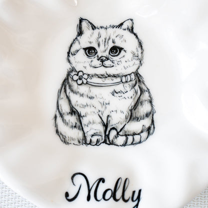 Custom Cat Portrait Dish — view 6