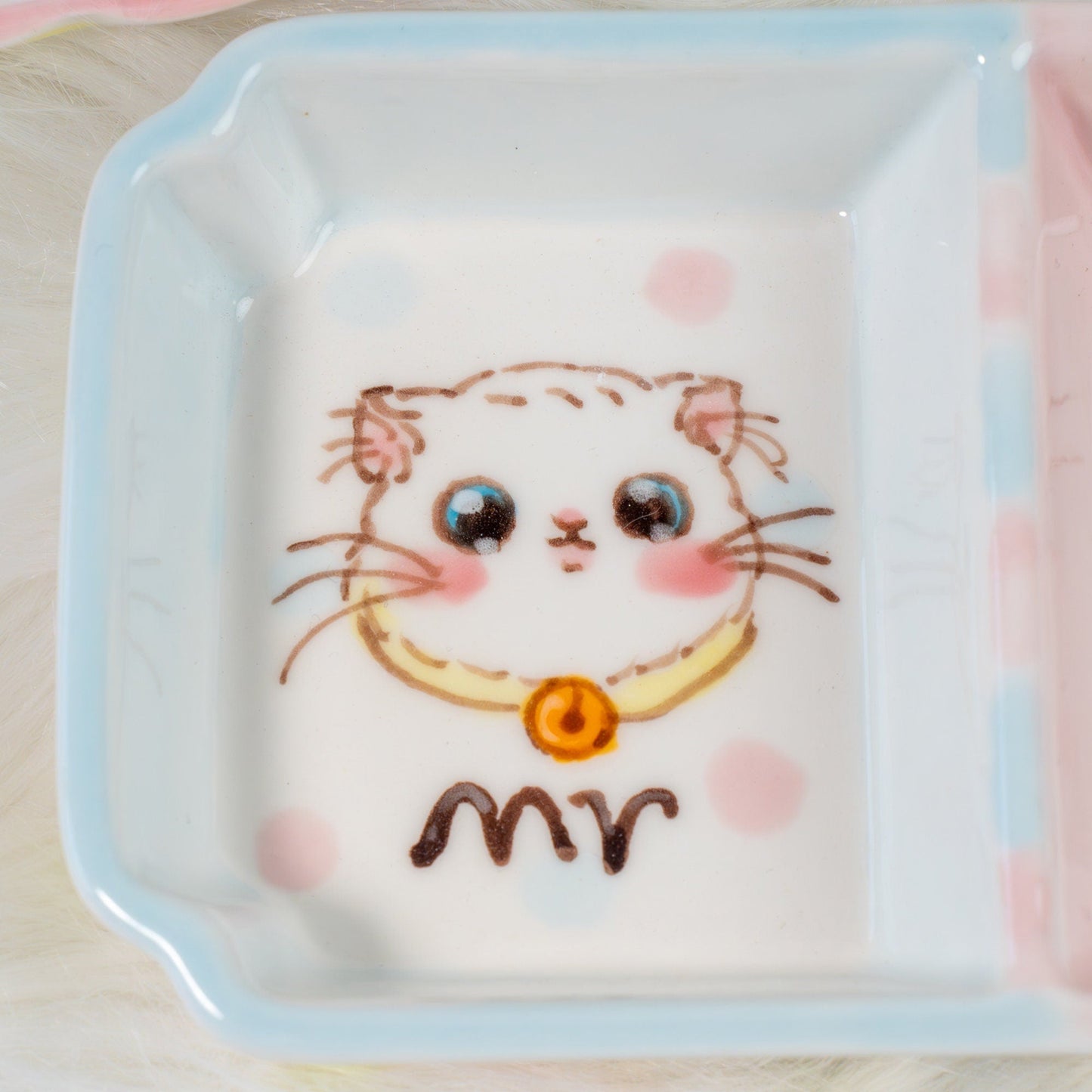 Mr & Mrs Cat Ring Dish — view 7