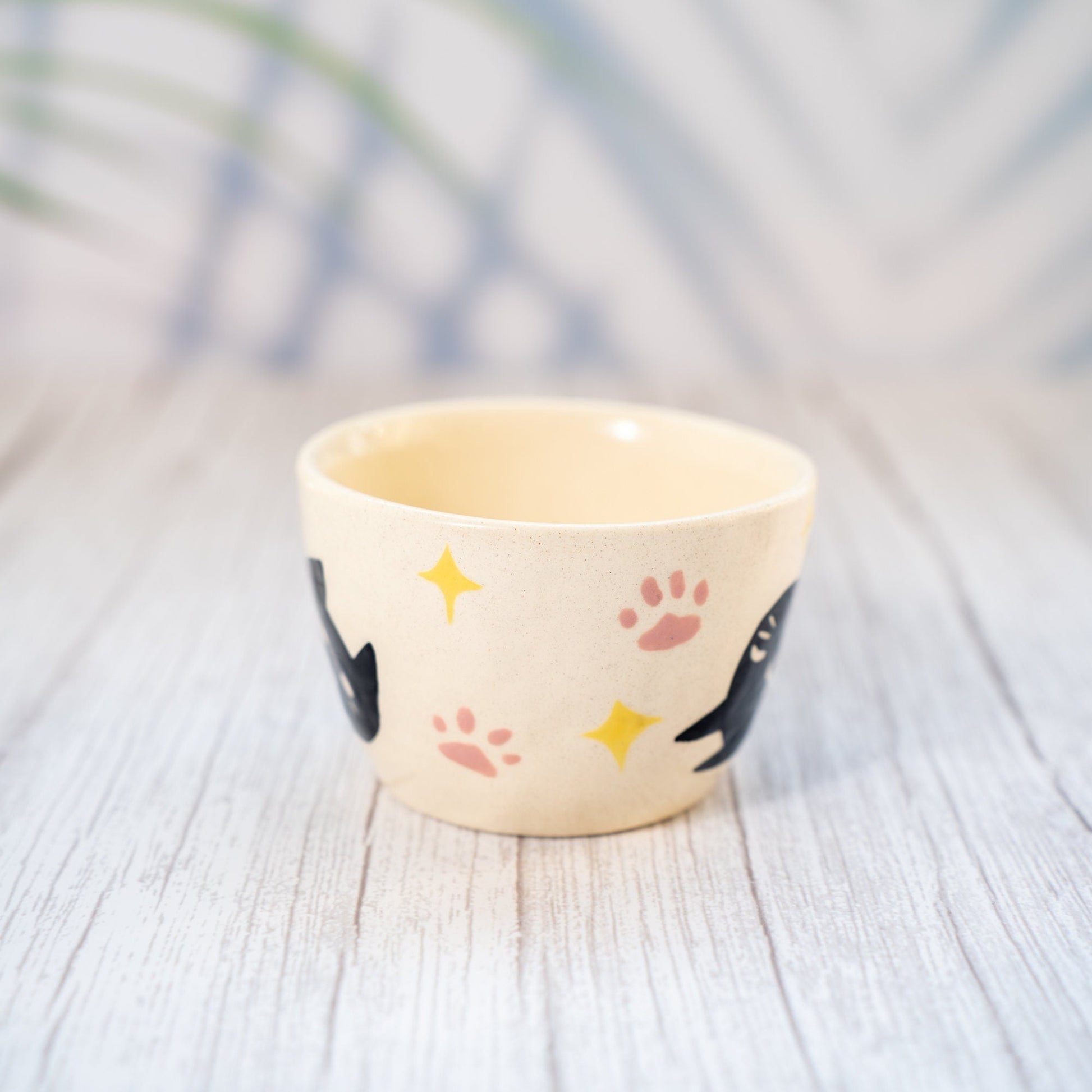 Black Cat Stoneware Mug — view 7