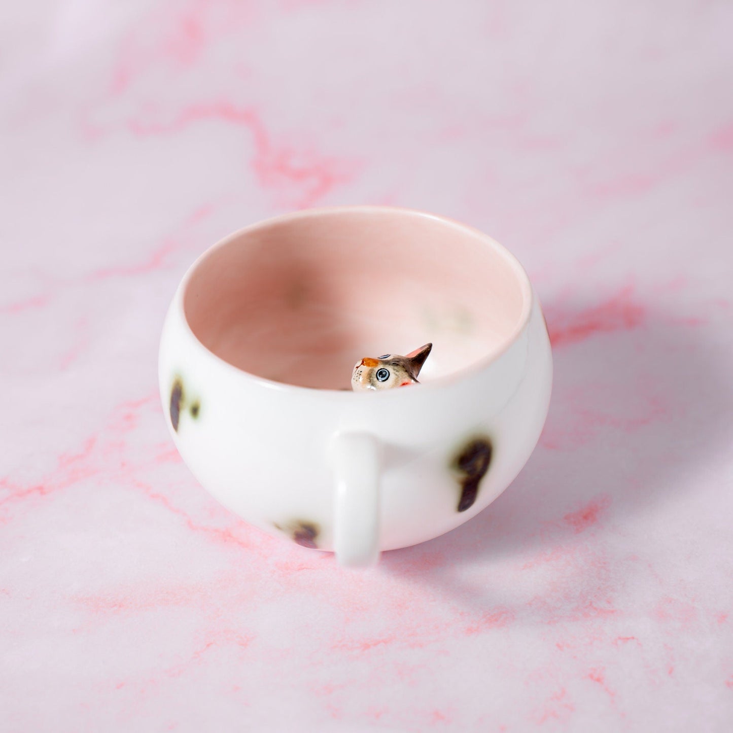 Peekaboo Cat Figure Mug — view 3
