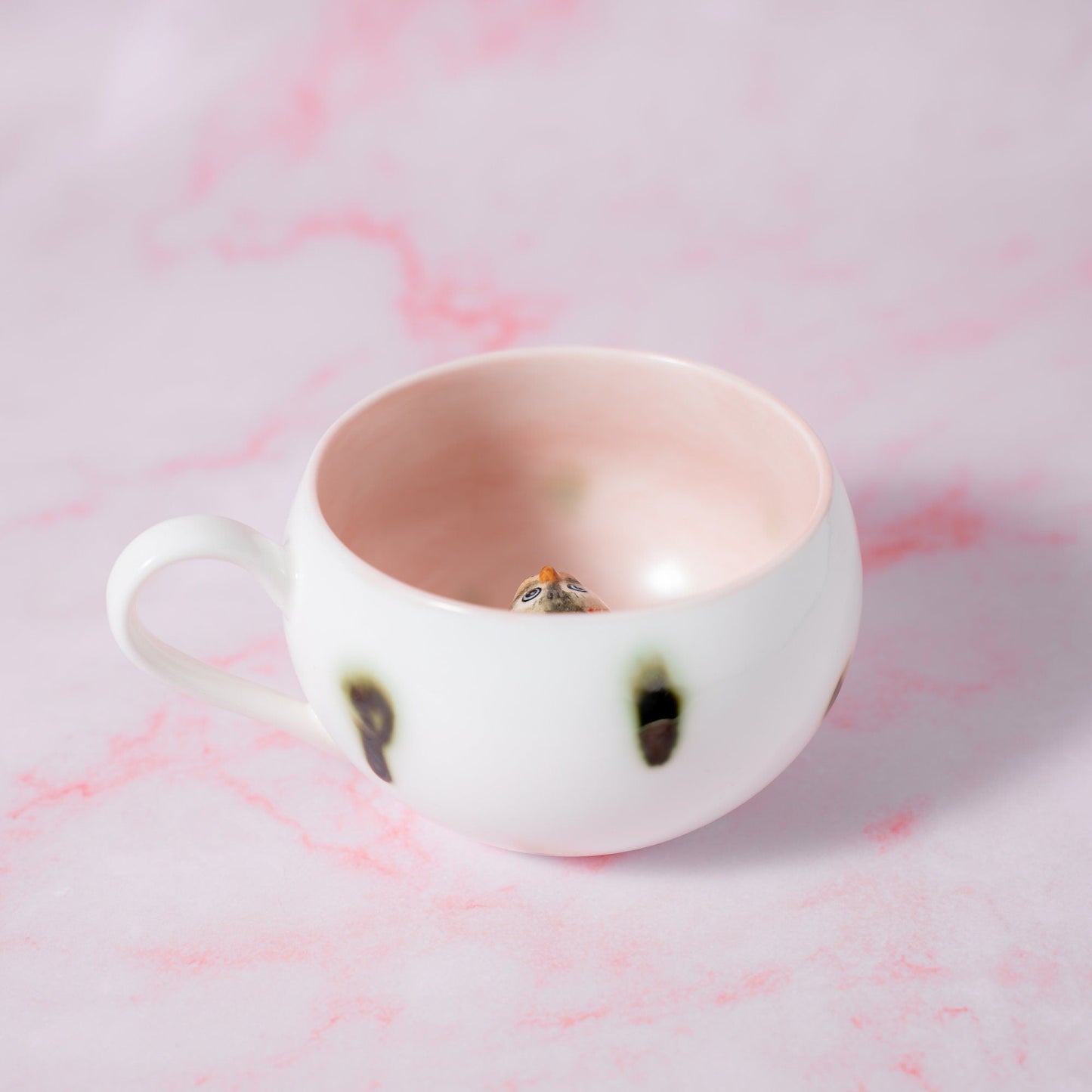 Peekaboo Cat Figure Mug — view 4