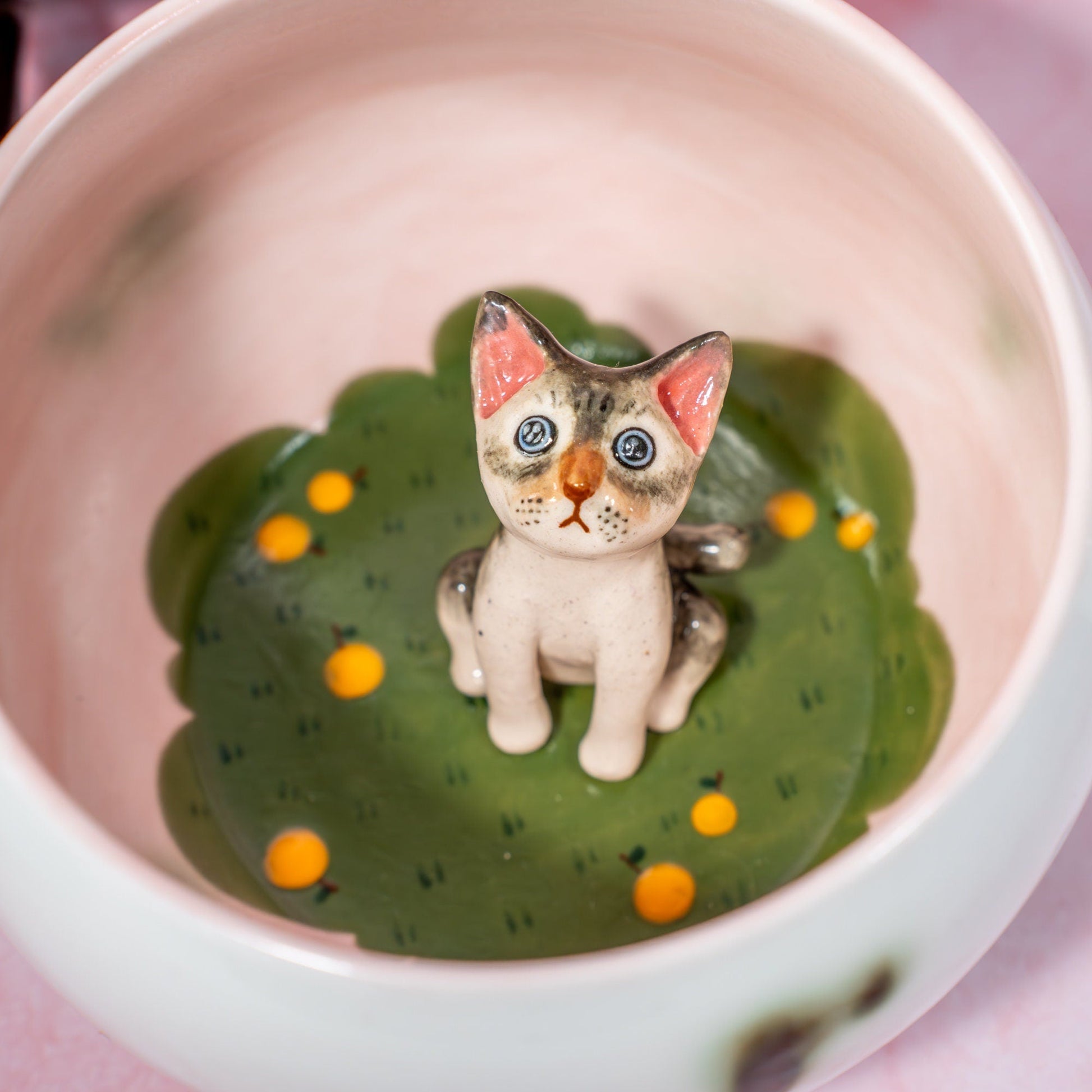 Peekaboo Cat Figure Mug — view 8