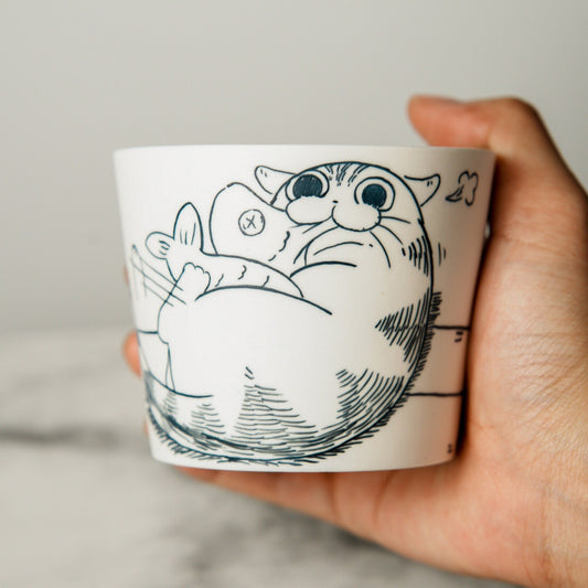 Cat Illustration Espresso Cup — view 2