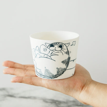 Cat Illustration Espresso Cup — view 3