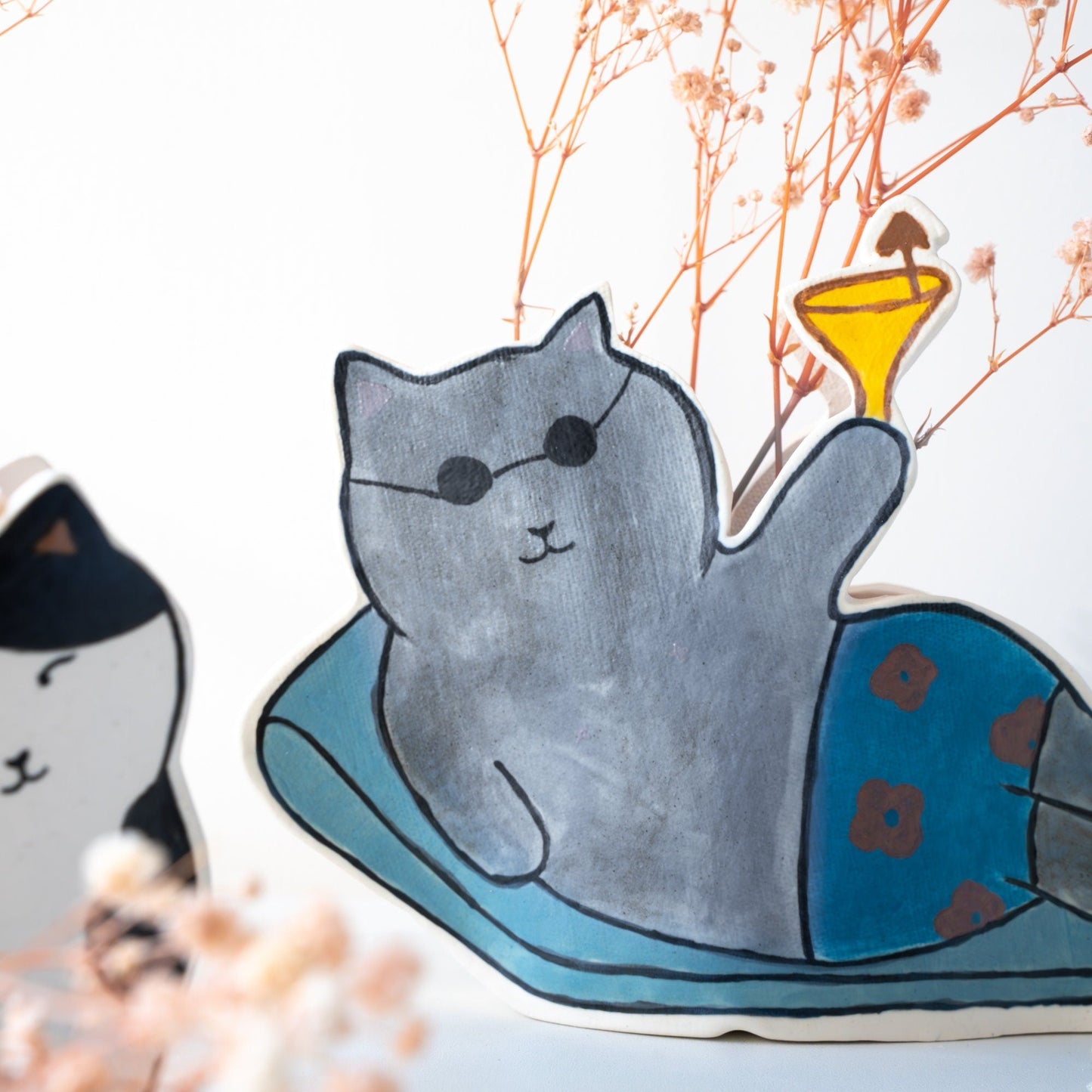 Sunglasses Cat Planter — view 4