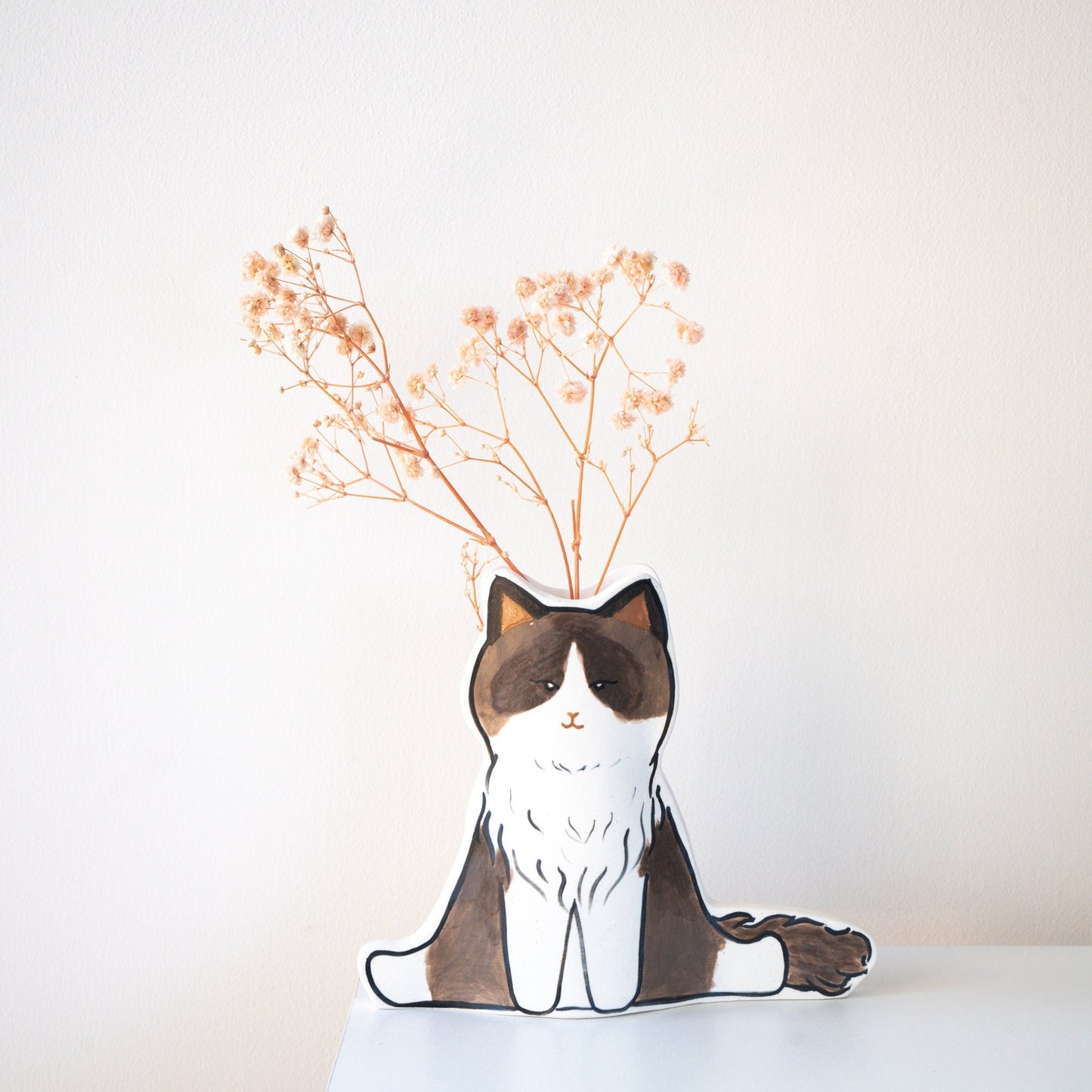 Kawaii Cat Vase — view 3