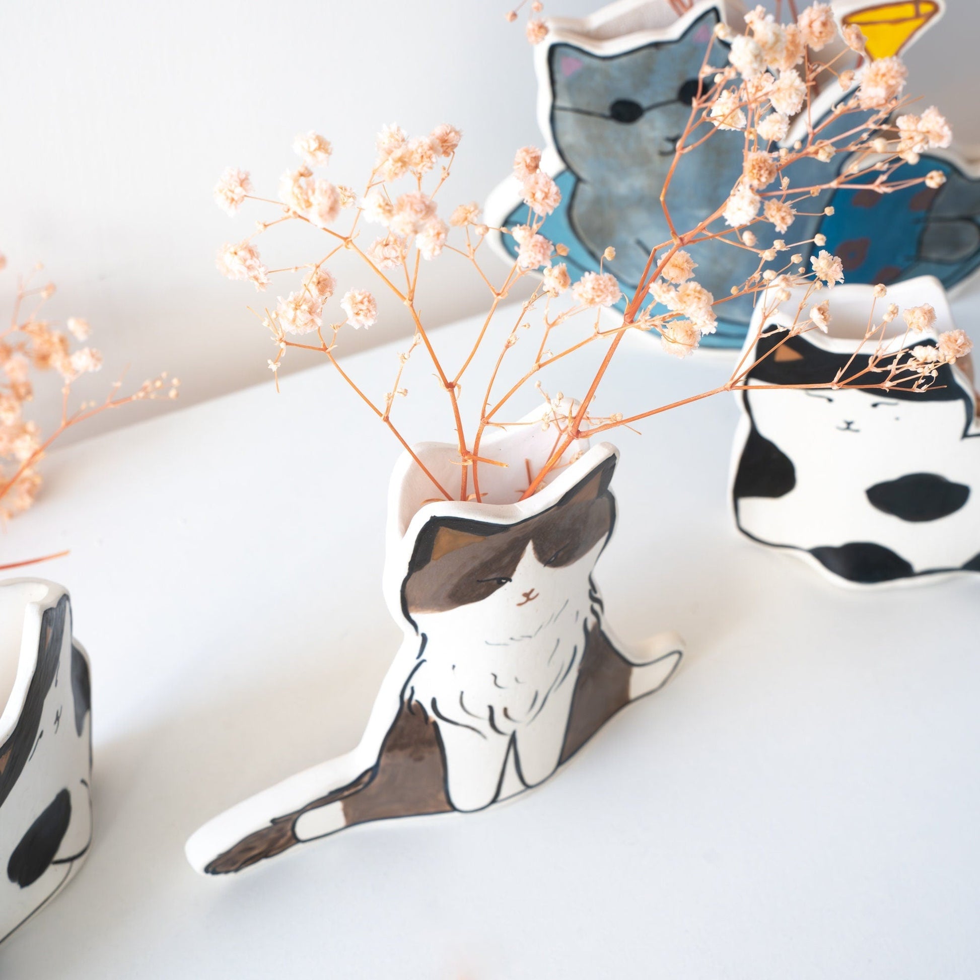 Kawaii Cat Vase — view 4