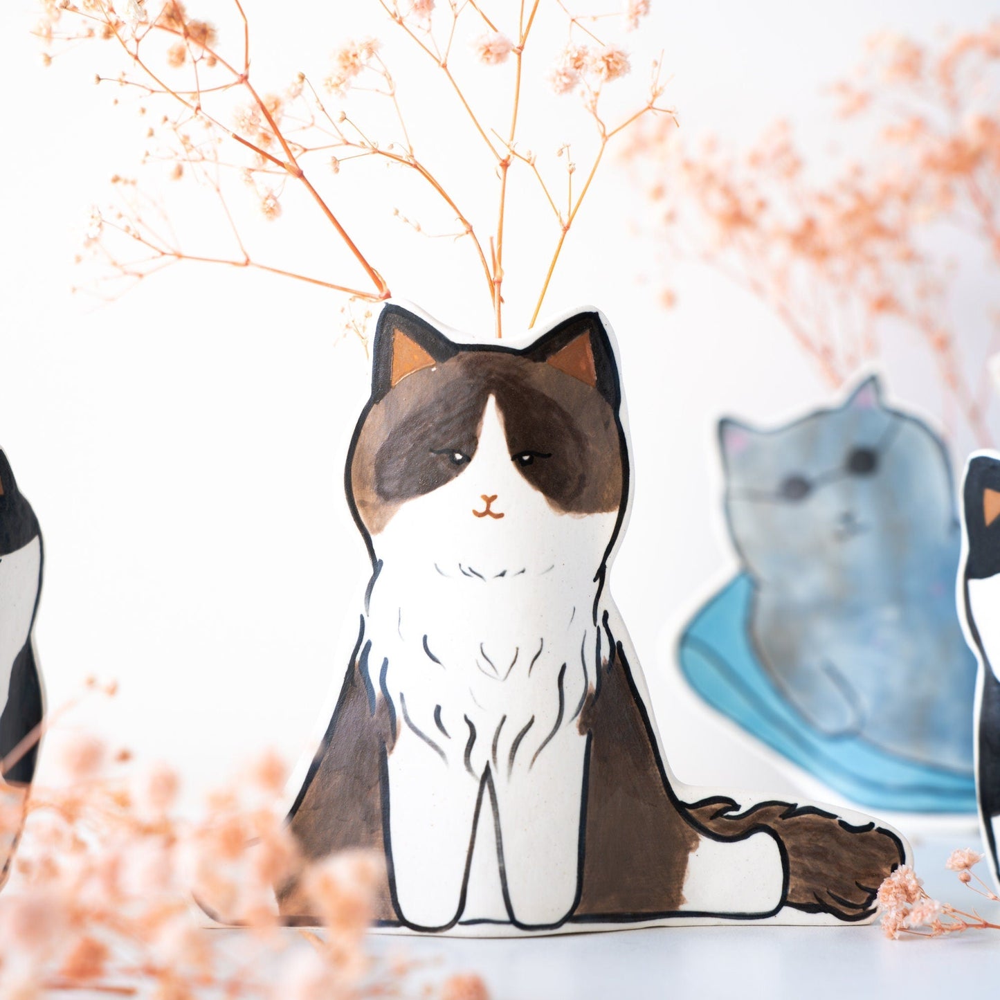 Kawaii Cat Vase — view 5