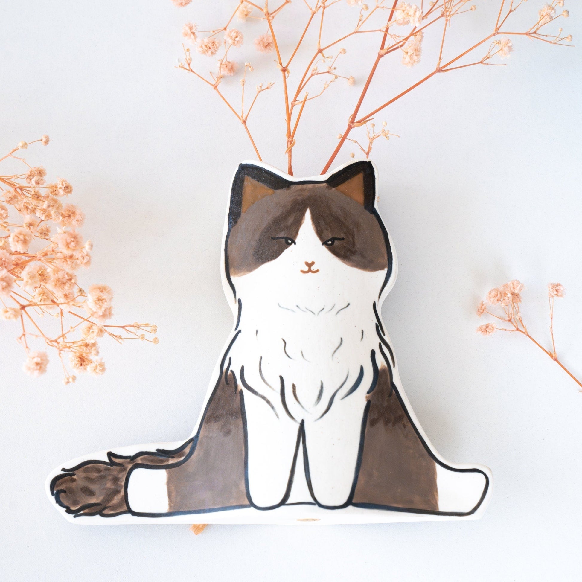 Kawaii Cat Vase — view 7
