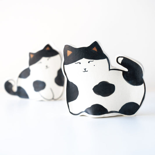 Cow Cat Ceramic Planter — view 1
