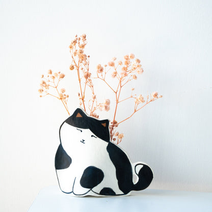 Cow Cat Ceramic Planter — view 5