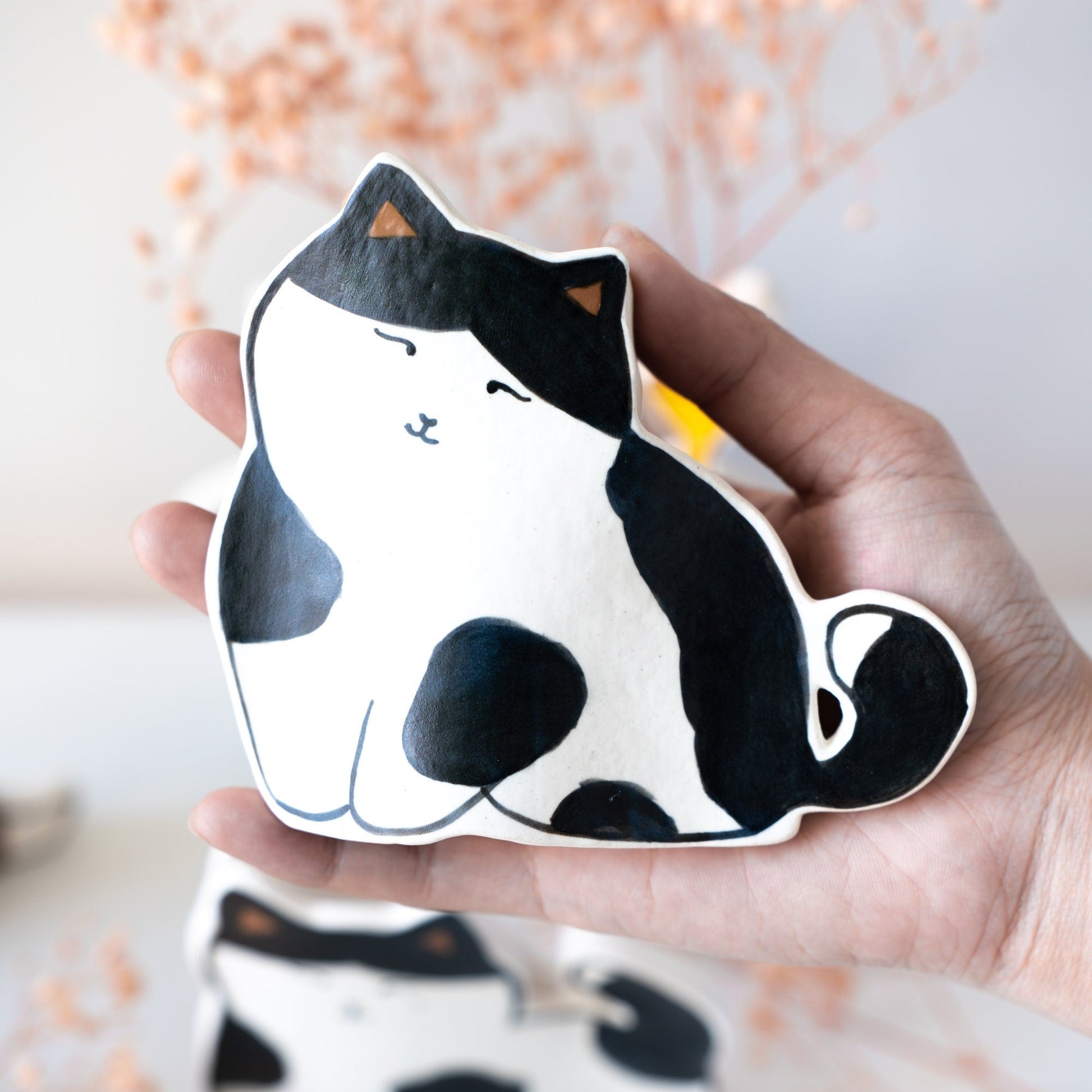Cow Cat Ceramic Planter — view 6