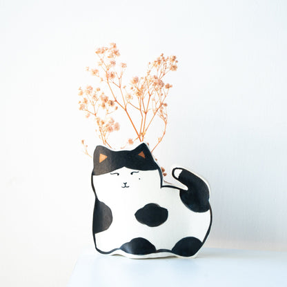 Cow Cat Ceramic Planter — view 8