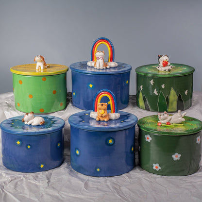 Forget-Me-Not Custom Pet Urn — view 1