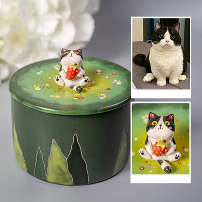Forget-Me-Not Custom Pet Urn — view 2