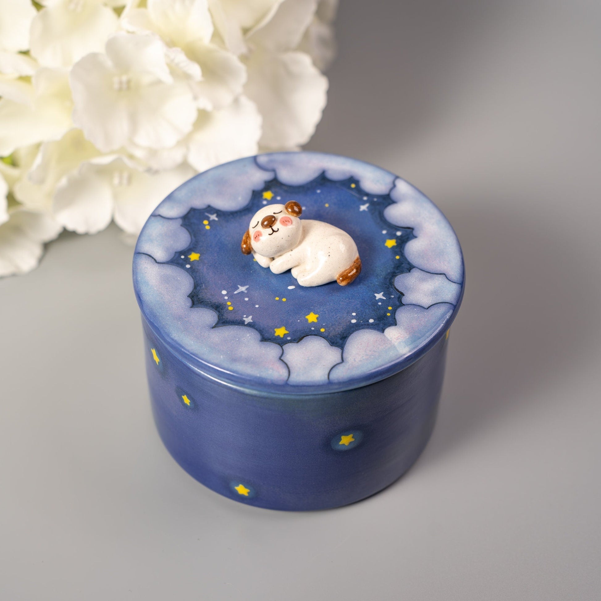 Forget-Me-Not Custom Pet Urn — view 9