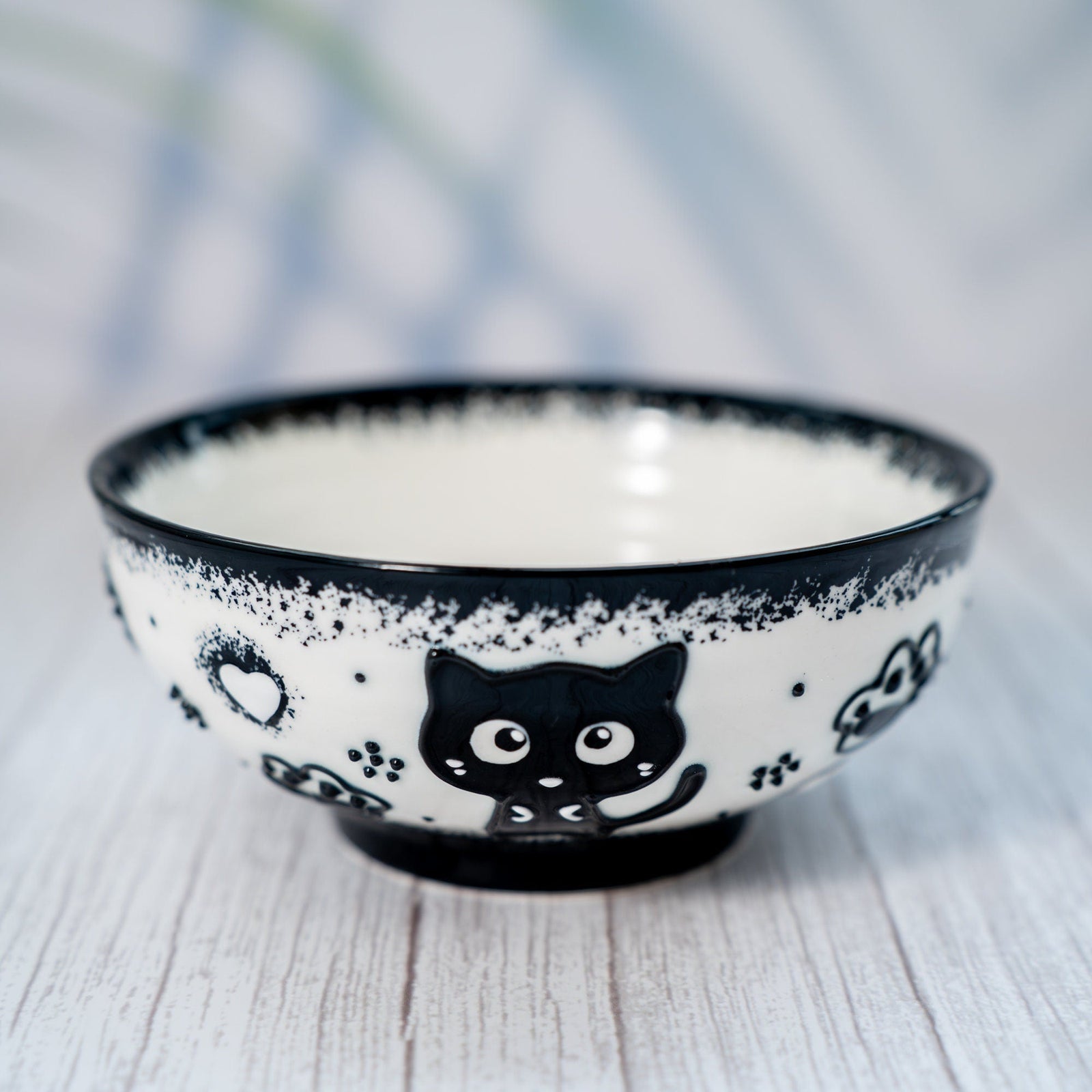Ramenschale mit schwarzer Katze — Variante