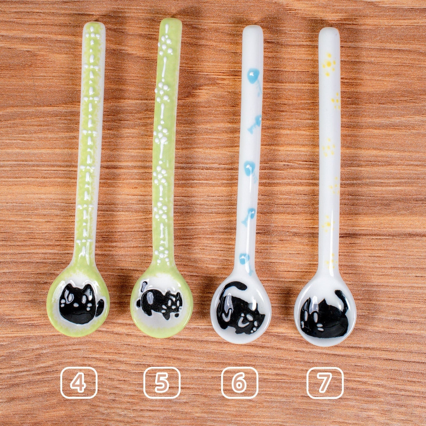 Cartoon Cat Ceramic Spoons — view 8