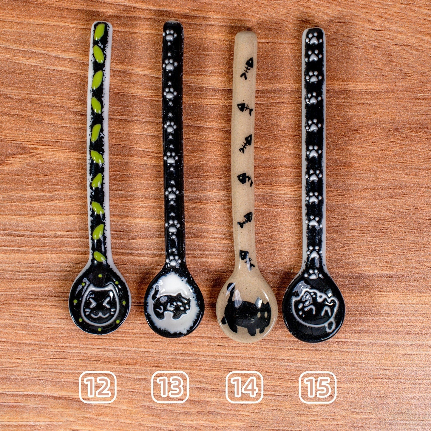 Cartoon Cat Ceramic Spoons — view 10