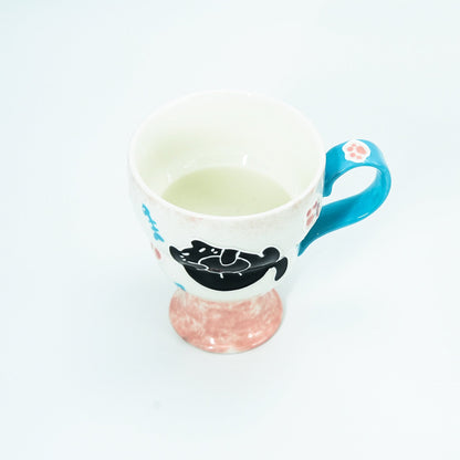 Black & Pink Cat Mug — view 5