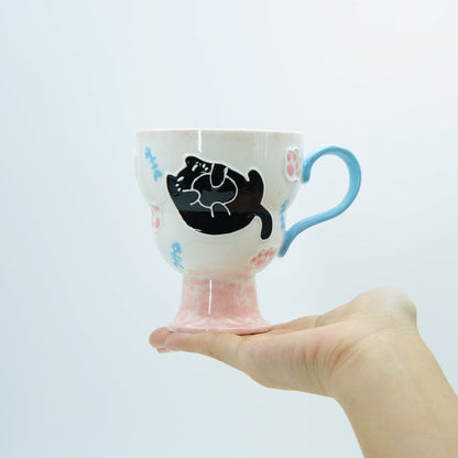 Black & Pink Cat Mug — view 7