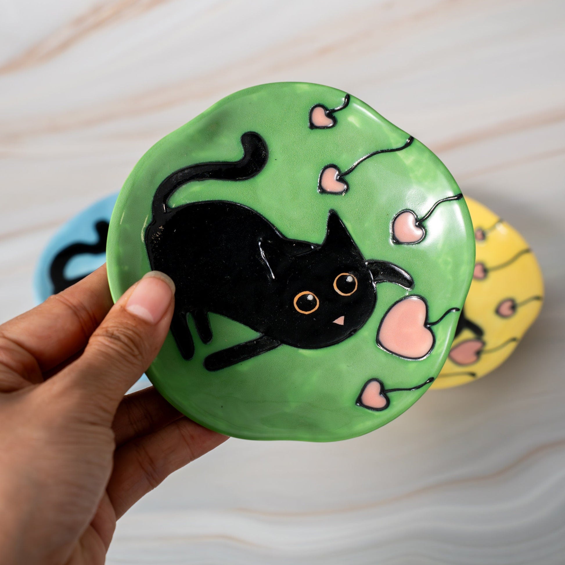 Rainbow Cat Ring Dish — view 2