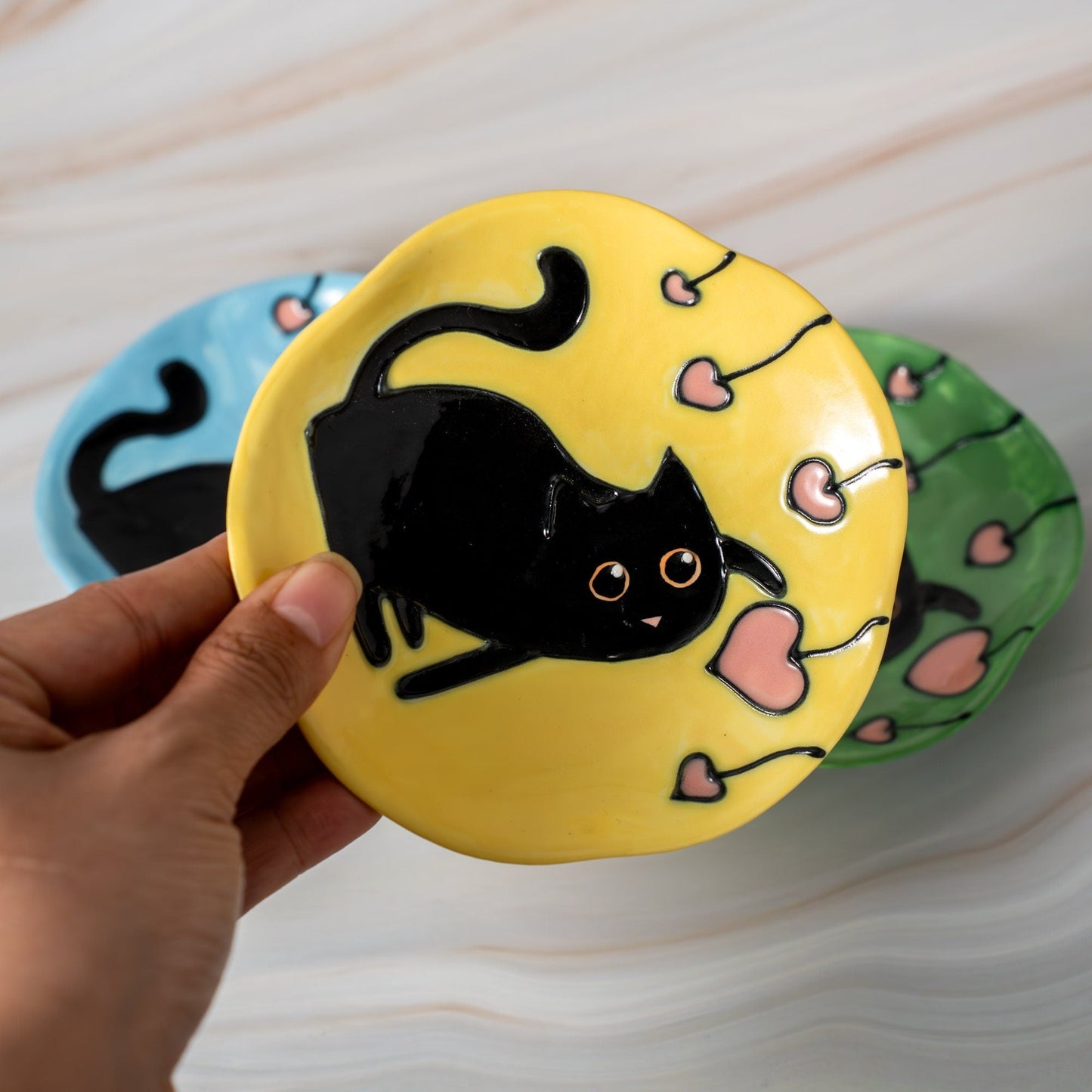 Rainbow Cat Ring Dish — view 7