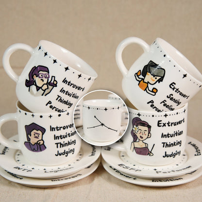 Custom MBTI Mug & Dish — view 1
