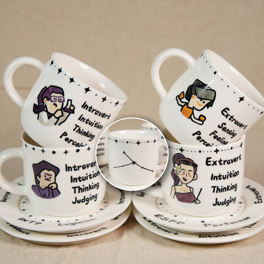 Custom MBTI Mug & Dish — view 1