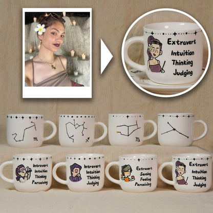 Custom MBTI Mug & Dish — view 2