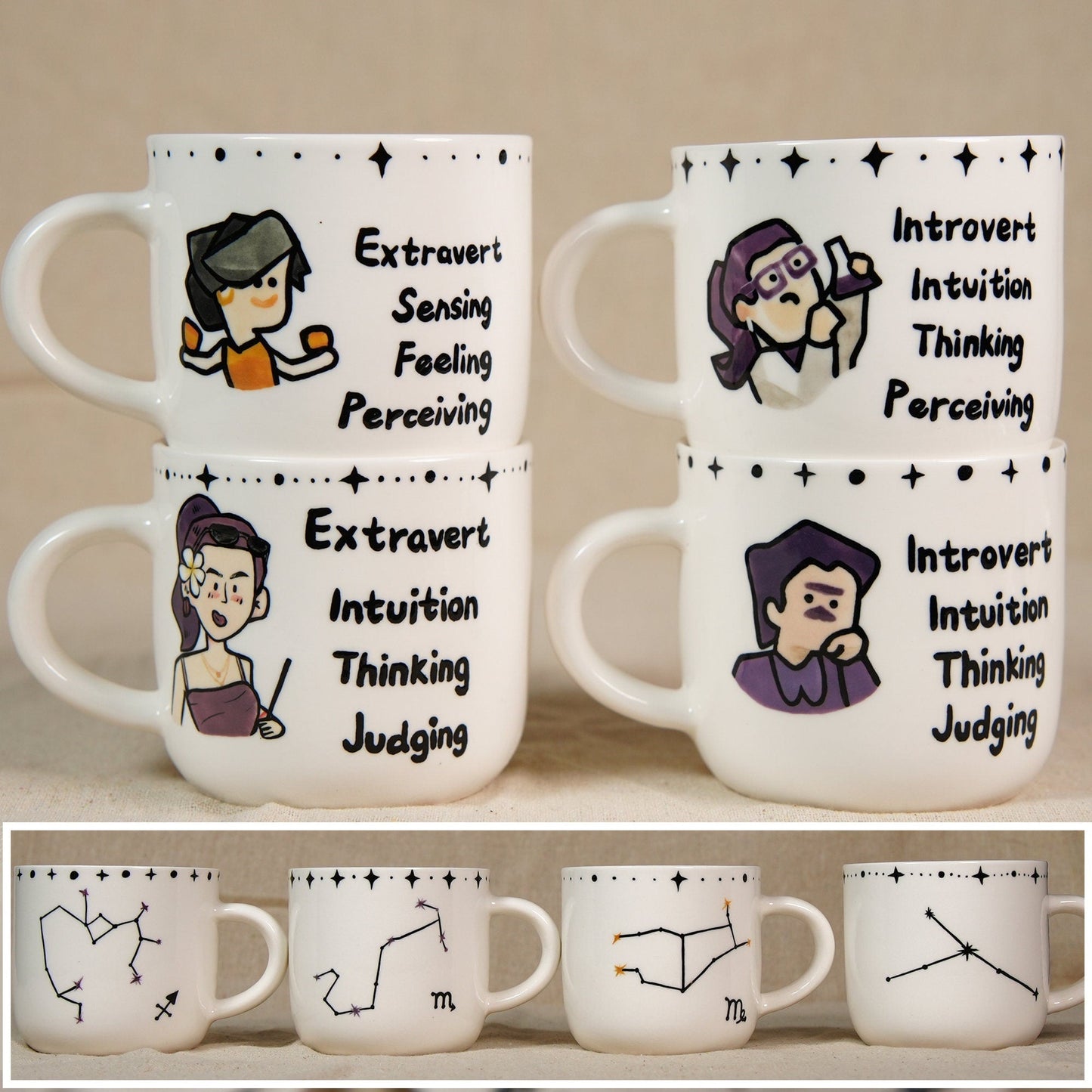 Custom MBTI Mug & Dish — view 3