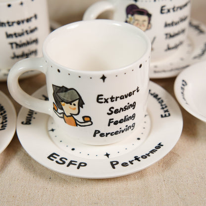 Custom MBTI Mug & Dish — view 4