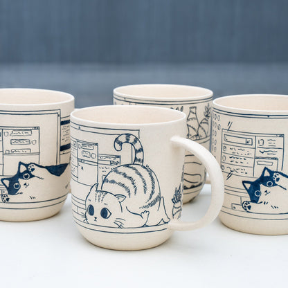 Leisurely Cat 17 oz Mug — view 5