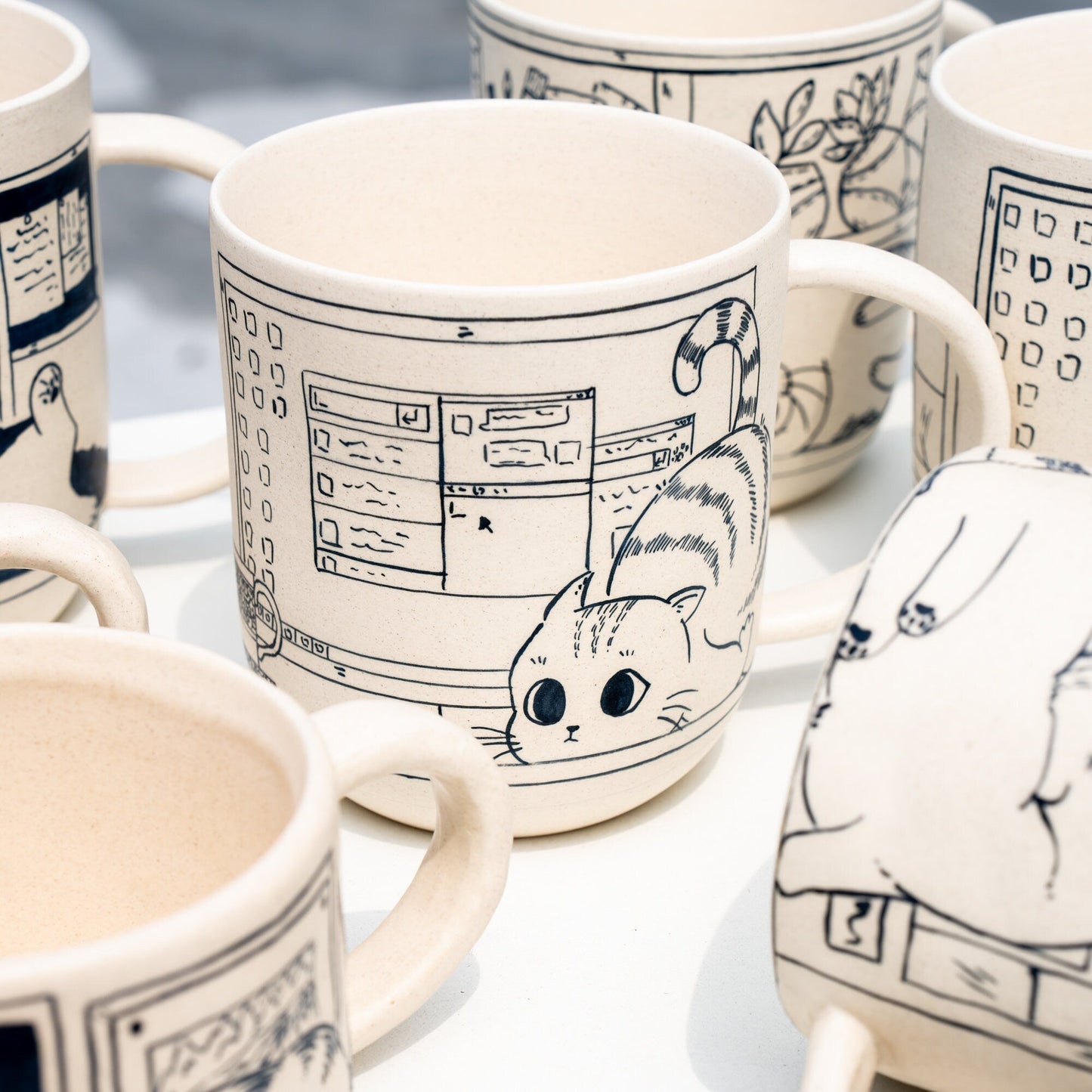 Leisurely Cat 17 oz Mug — view 6