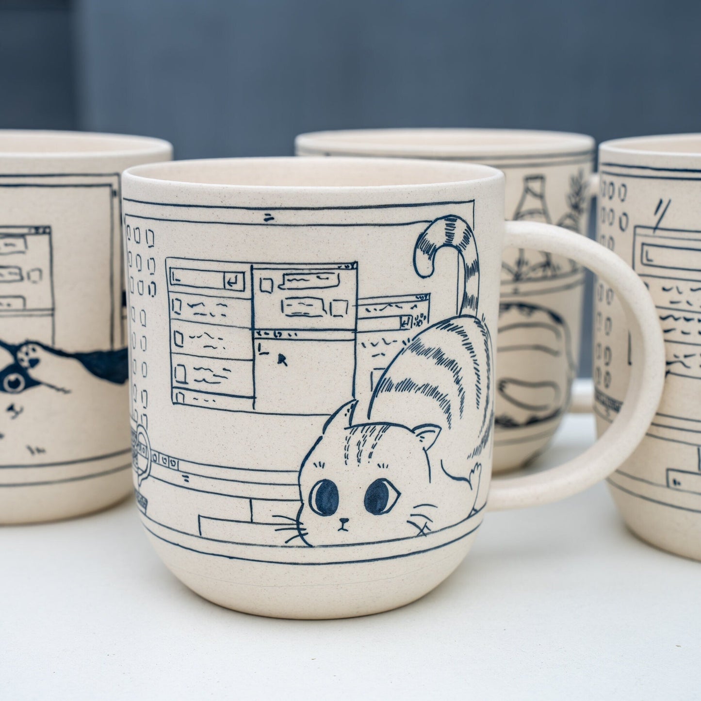 Leisurely Cat 17 oz Mug — view 7