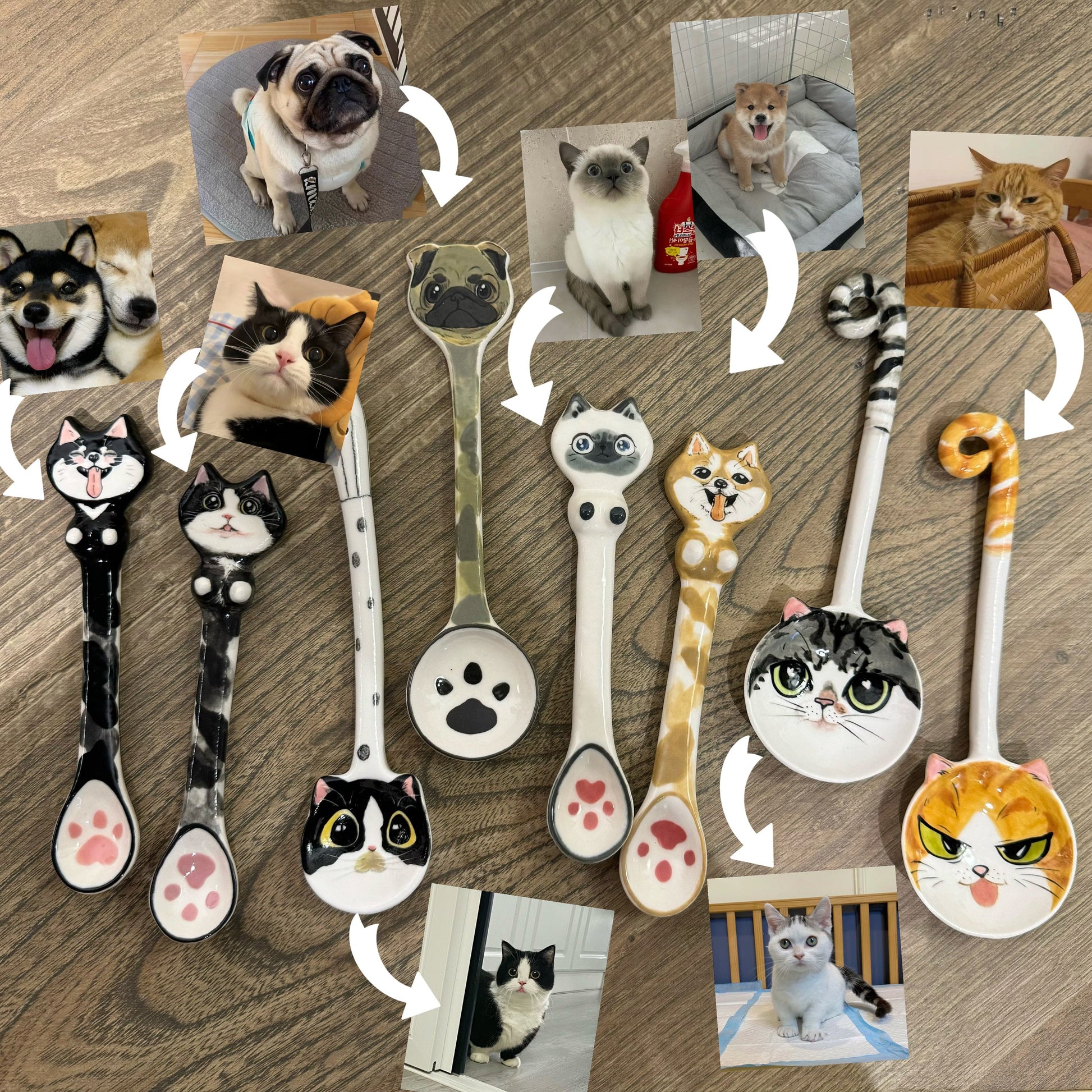Custom Pet Ceramic Spoon — view 1