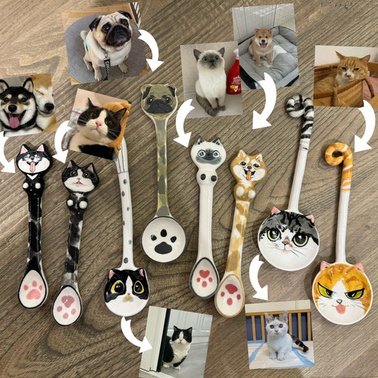 Custom Pet Ceramic Spoon — view 1