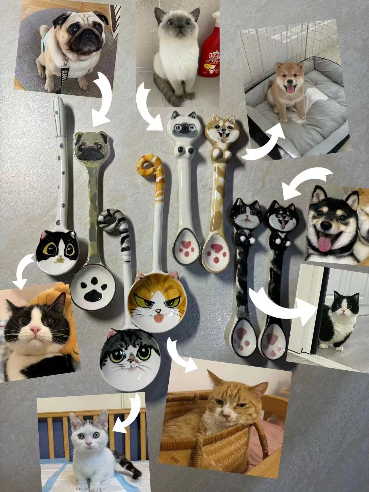 Custom Pet Ceramic Spoon — view 6