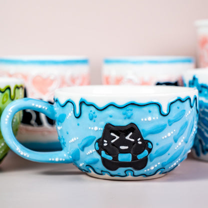 Black Kitty Hug Mug Collection — view 5