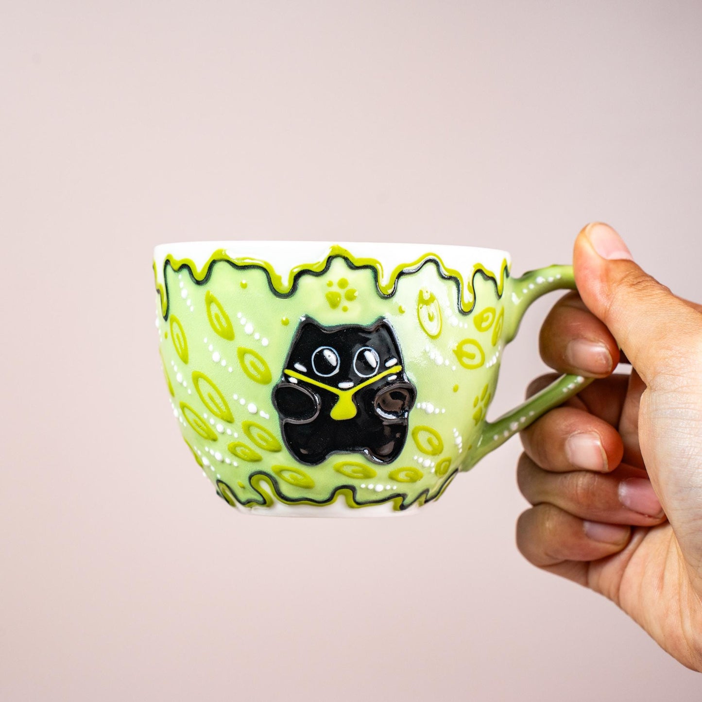 Black Kitty Hug Mug Collection — view 7