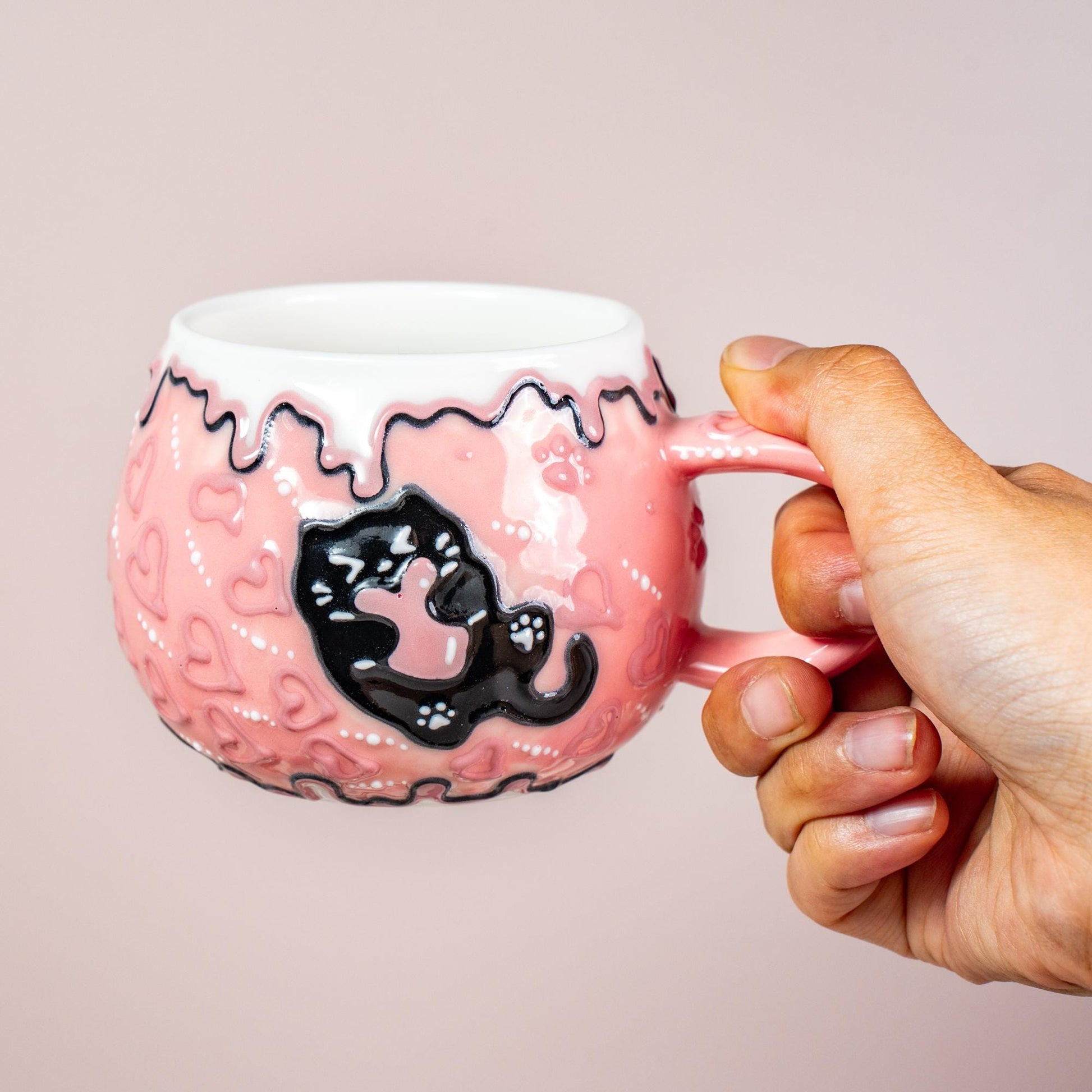 Black Kitty Hug Mug Collection — view 8