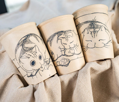 Lazy Cat Ceramic Tumbler — view 1