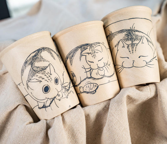 Lazy Cat Ceramic Tumbler — view 1