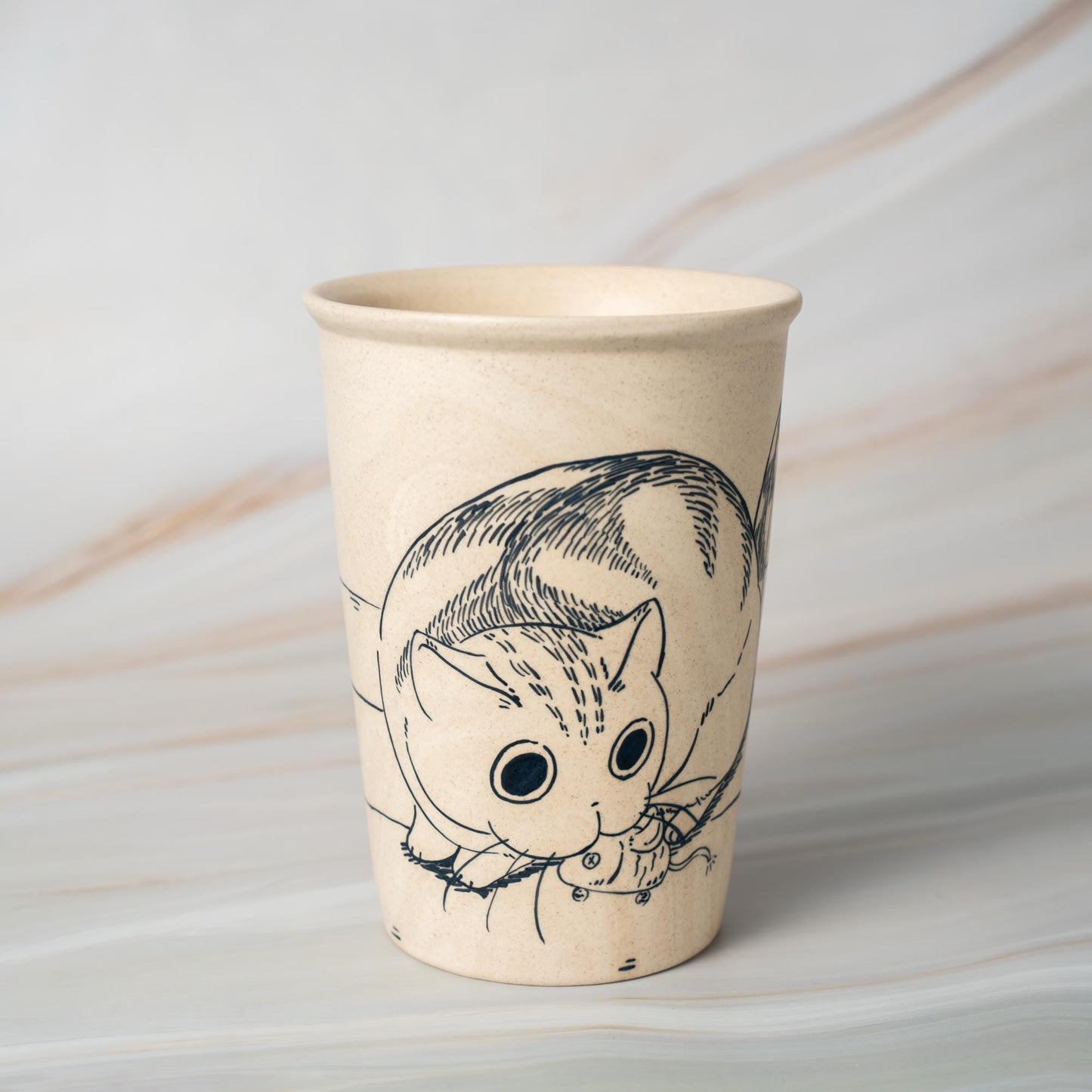 Lazy Cat Ceramic Tumbler — view 4