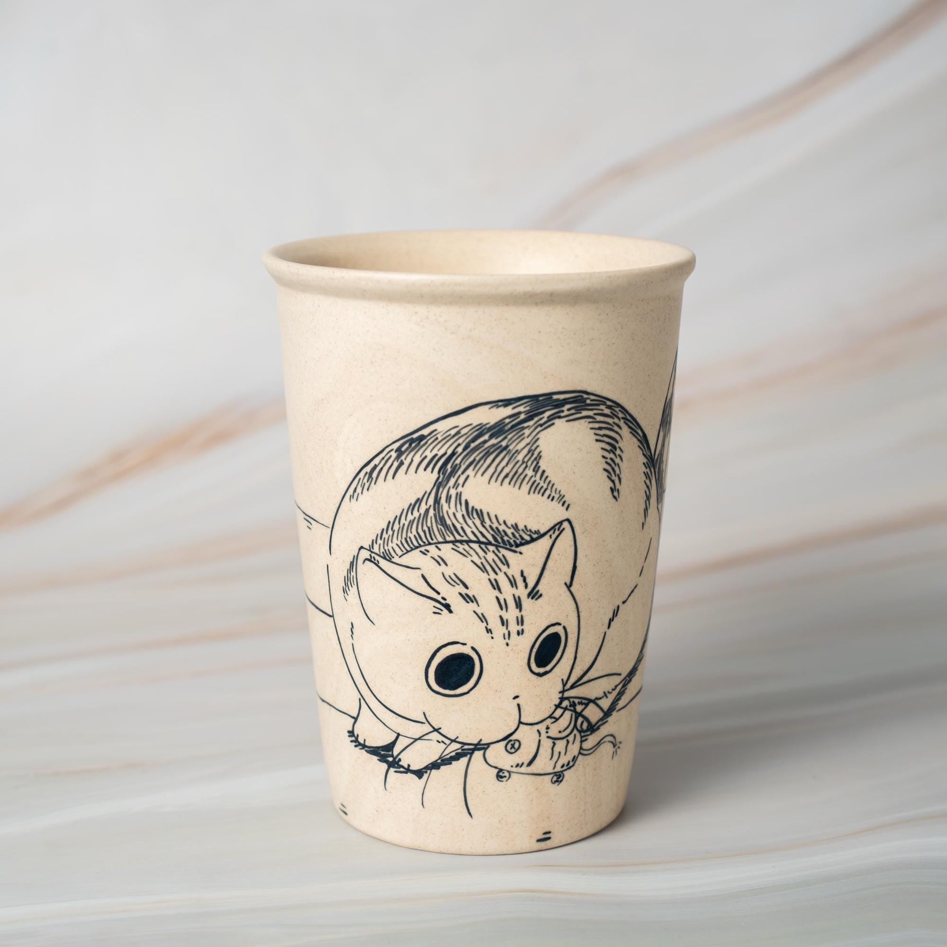 Lazy Cat Ceramic Tumbler — view 4